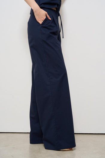 Pantalone donna a palazzo blu - 5