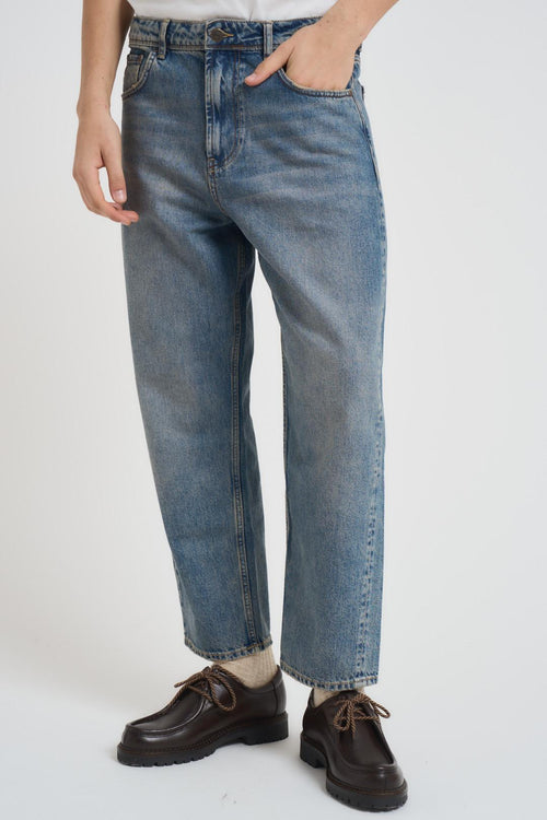 Jeans uomo regular in denim chiaro