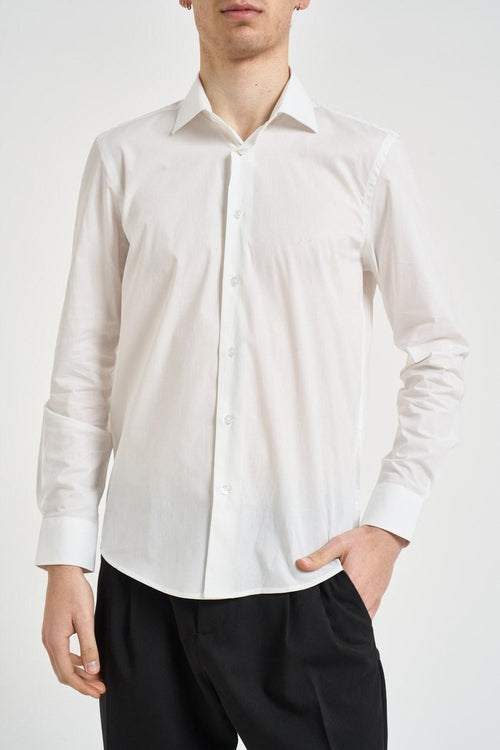 Camicia uomo in popeline bianca