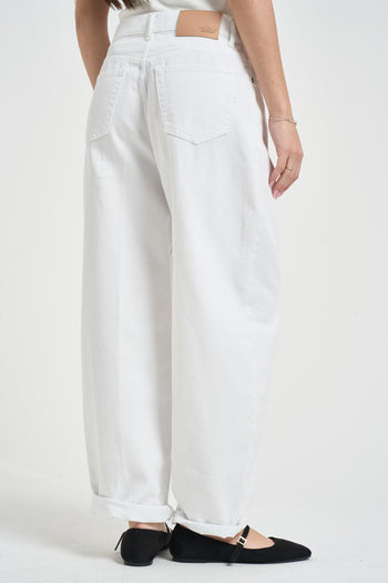 Jeans donna Laila in denim bianco - 4
