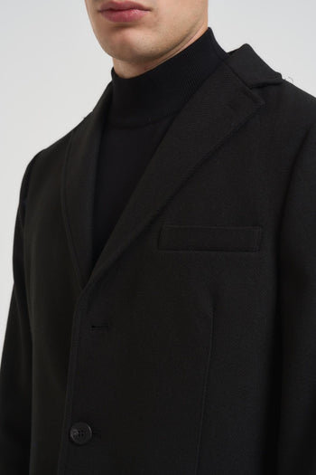 Cappotto uomo monopetto nero - 4