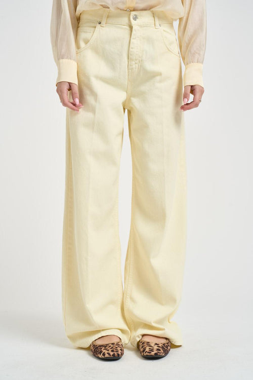 Jeans donna Mia in denim giallo