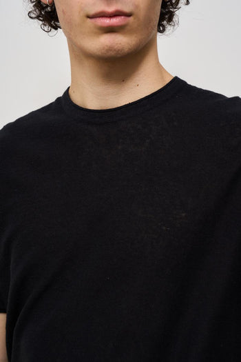 T-shirt uomo girocollo nero - 3