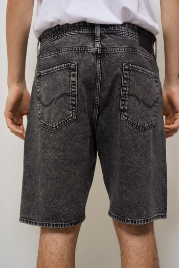 Bermuda uomo cargo in denim grigio - 5