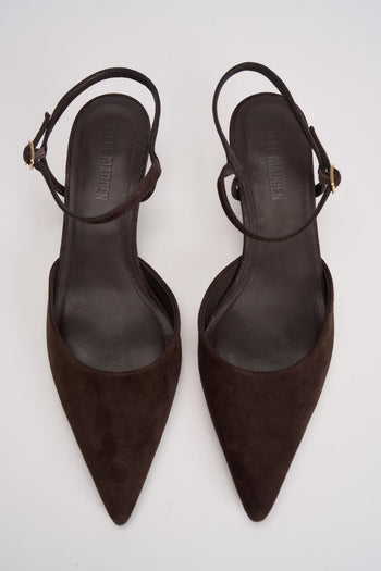 Slingback donna marrone - 6