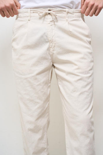 Pantalone uomo regular panna - 6