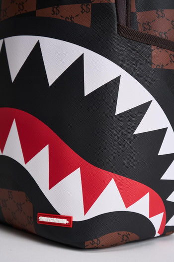 Zaino uomo check marrone e nero - 5