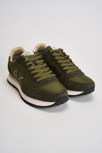 Sneakers uomo in suede verde - 3