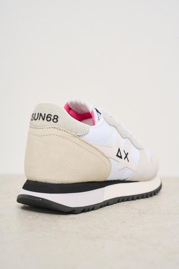 Sneakers donna bianca e beige - 7