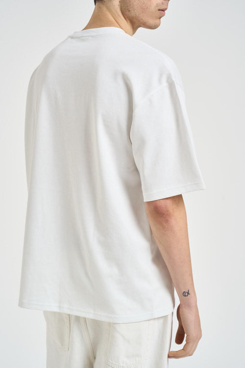 T-shirt uomo over bianca - 2