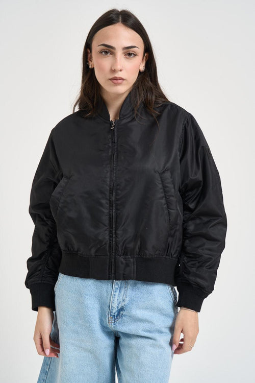 Bomber donna nero imbottito