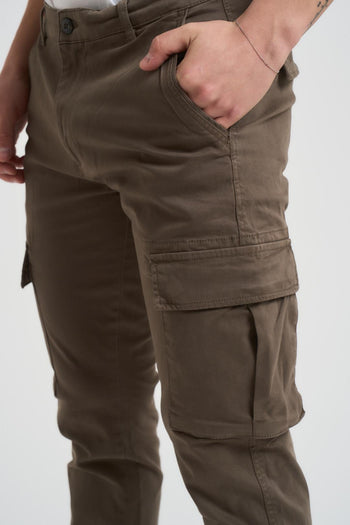 Pantalone uomo cargo verde - 4
