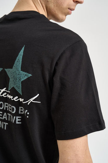 T-shirt uomo con stampa nera - 4