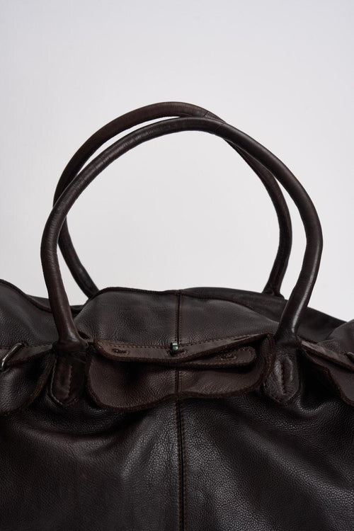 Borsa donna in pelle marrone - 2