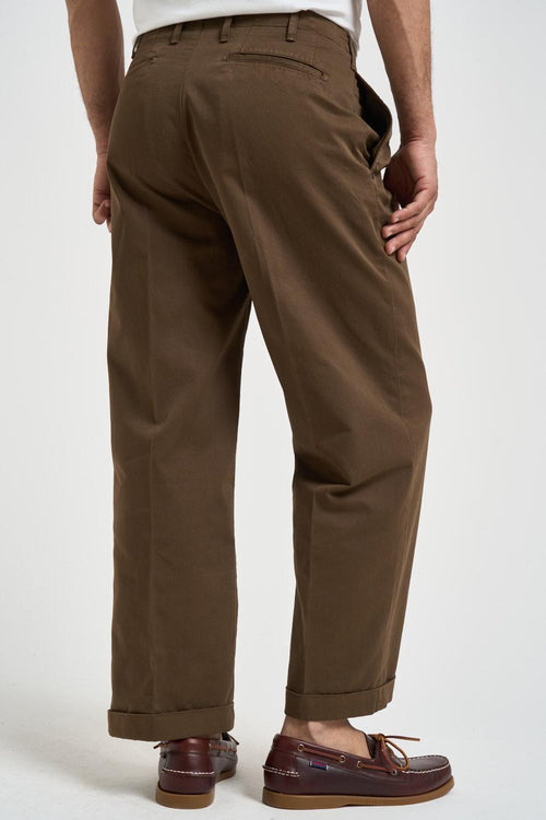 Pantalone uomo gamba dritta marrone - 2