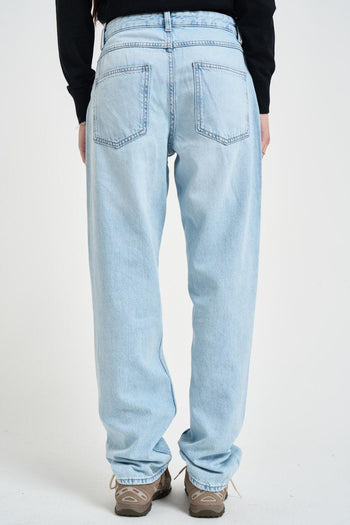 Jeans donna dritto denim chiaro - 4