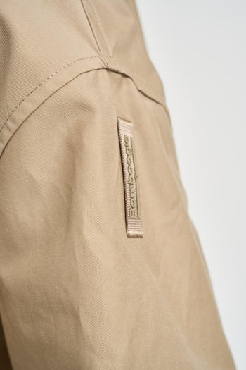 Parka donna in cotone beige - 8