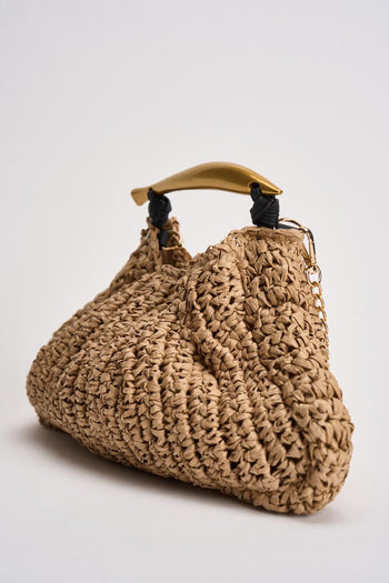 Borsa donna in rafia cuoio - 3
