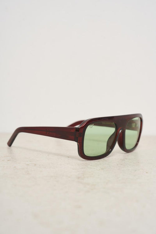 Women's burgundy sunglasses - 2