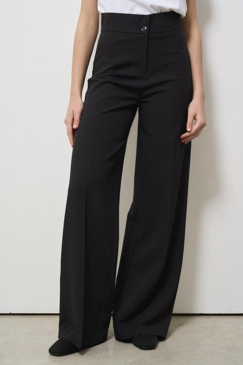 Women's black palazzo trousers