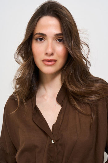 Camicia donna marrone - 3