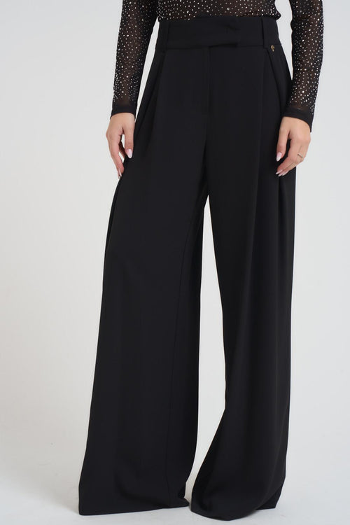 Pantalone donna a palazzo nero