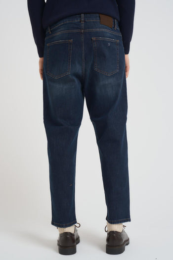 Jeans uomo chino in denim scuro - 5