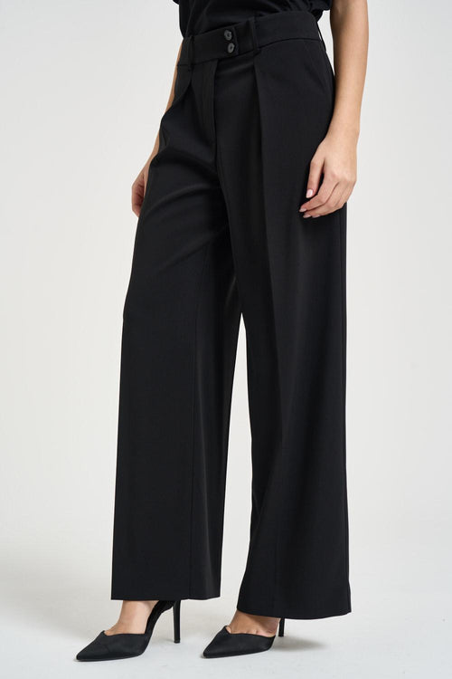 Pantalone donna a palazzo nero - 2