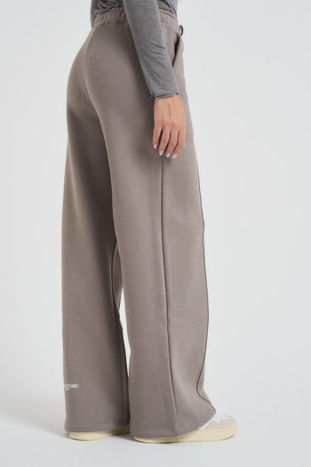 Pantalone donna a palazzo Demiz grigio tortora - 5