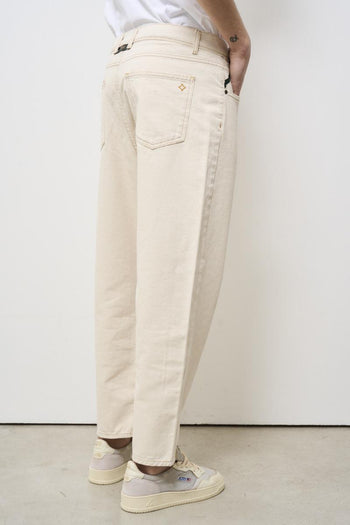 Regular beige men's jeans - 5