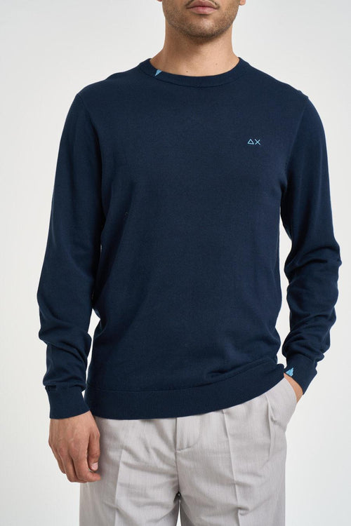 Maglia uomo girocollo blu
