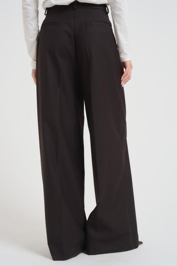 Pantalone donna over marrone - 3