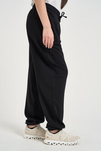 Pantalone donna nero jogger - 4