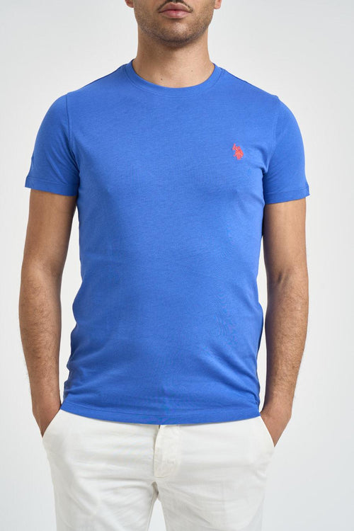 T-shirt uomo girocollo blu royal