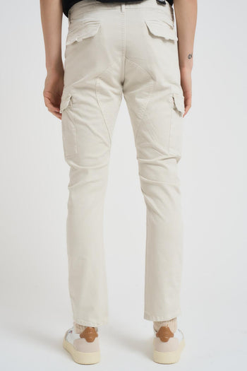 Pantalone uomo slim panna - 3