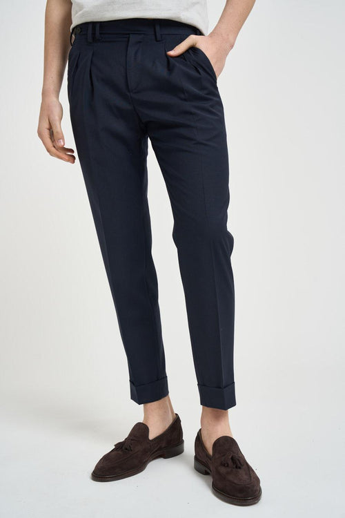 Pantalone uomo chino blu