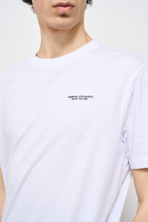 T-shirt uomo girocollo bianca - 2