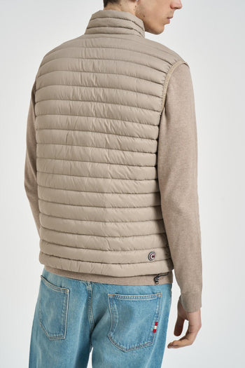Gilet uomo piumino trapuntato beige - 5