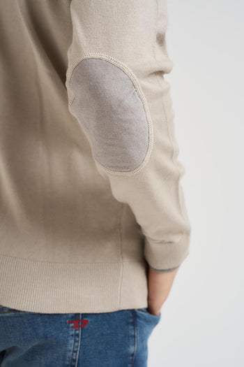 Maglia uomo girocollo beige - 5