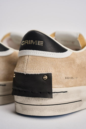 Sneakers uomo beige e nere - 7