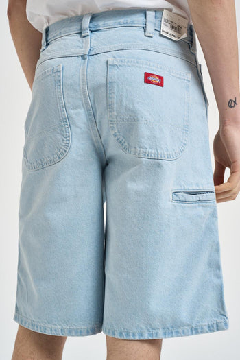 Bermuda uomo in denim chiaro - 3