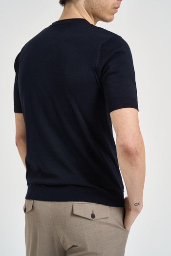T-shirt uomo in maglia nera - 3