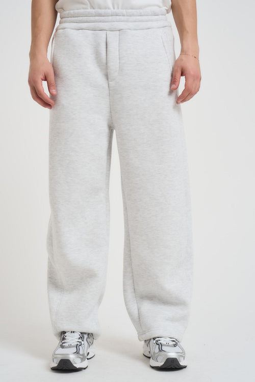 Pantalone uomo gamba dritta grigio chiaro