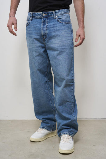 Jeans uomo regular fit in denim medio - 6