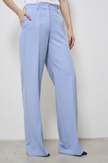 Elegant light blue women's trousers - 6