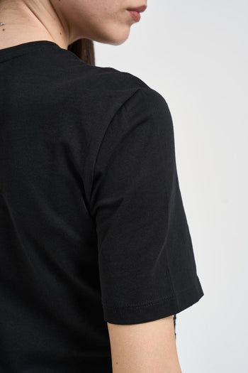 T-shirt donna cropped nera - 5