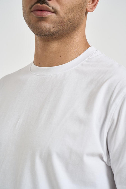 T-shirt uomo girocollo bianca - 2