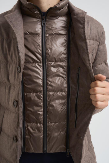 Piumino uomo trapuntato tortora - 7