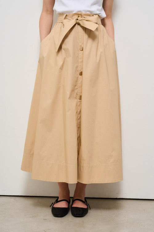 Gonna midi beige - 2