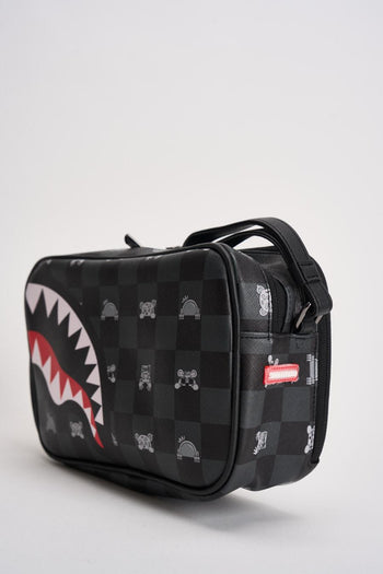 Pochette uomo Check Toiletry Gray Peeking nera - 3